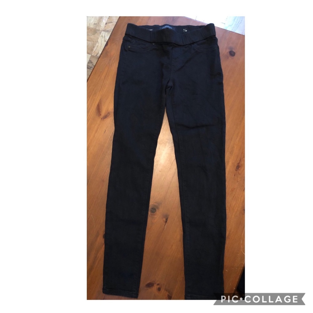 Black Denim Leggings